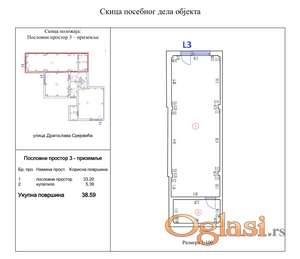 Prodaje se LOKAL 38,59m2 _ ul. Dragoslava Srejovića 58A, VETERNIK